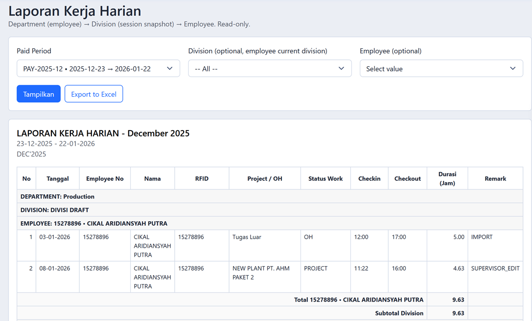 Timesheet & Payroll Management System secondary